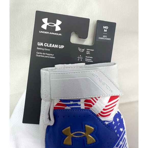 Under Armour Men Medium UA Clean Up 21 Culture Baseball Batting Gloves 1365468 - Picture 5 of 5